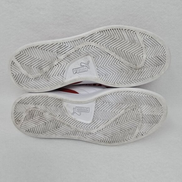 Puma Kids Smash V2 365176-03 Red White Lace-Up Tennis Shoes Sneakers US 5C EU 37 - Picture 12 of 12